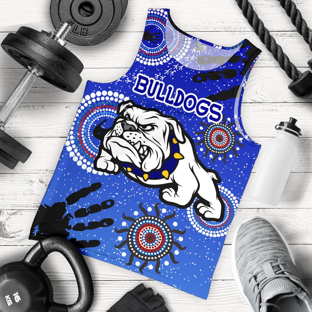 Bulldogs Men Tank Top Indigenous Country Style - Vibe Hoodie Shop