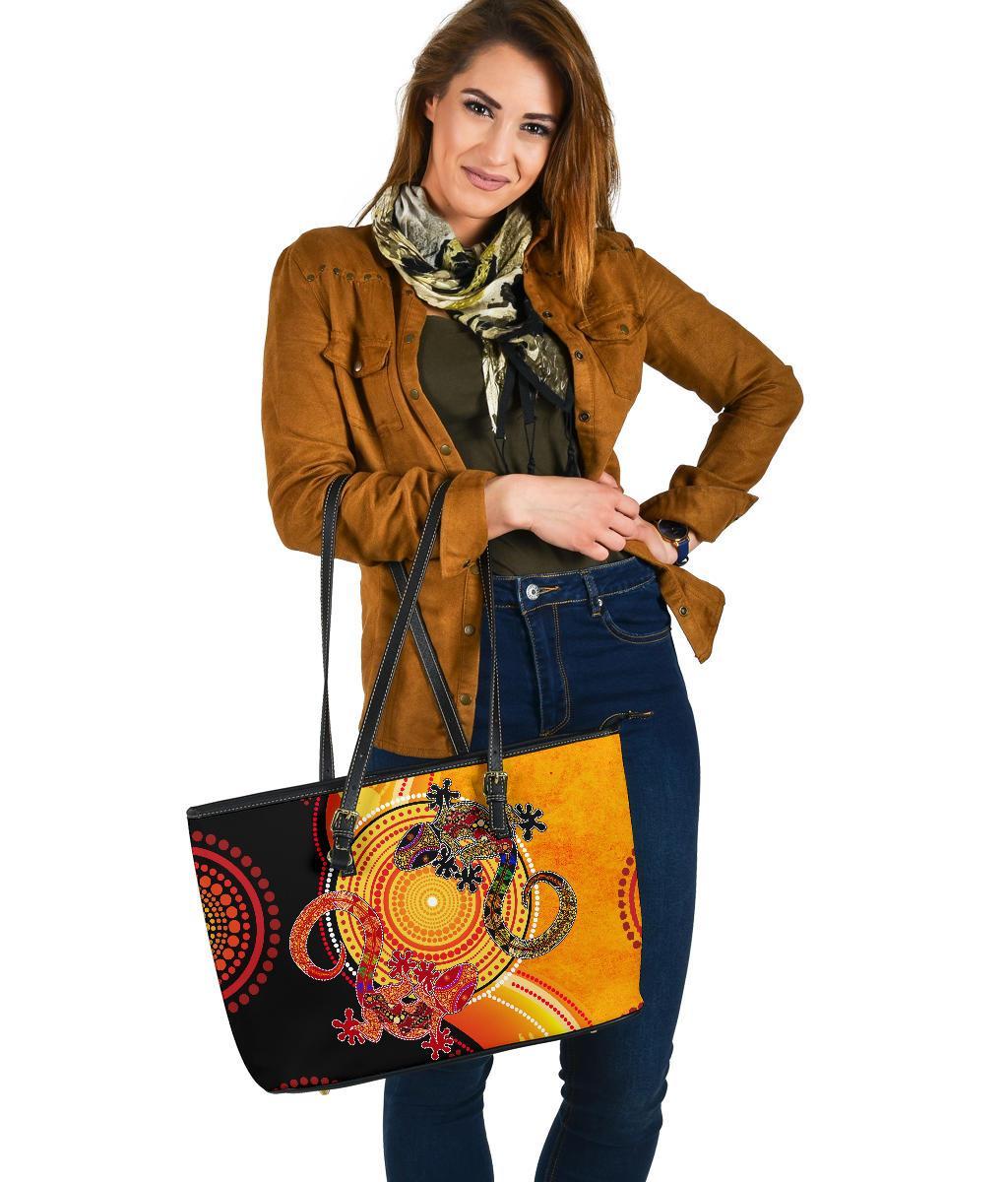 aboriginal-leather-tote-bag-couple-aboriginal-lizards