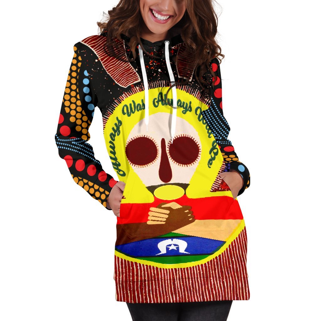 Aboriginal and Torres Strait Islanders Women's Hoodie Dress - NAIDOC Style - Vibe Hoodie Shop