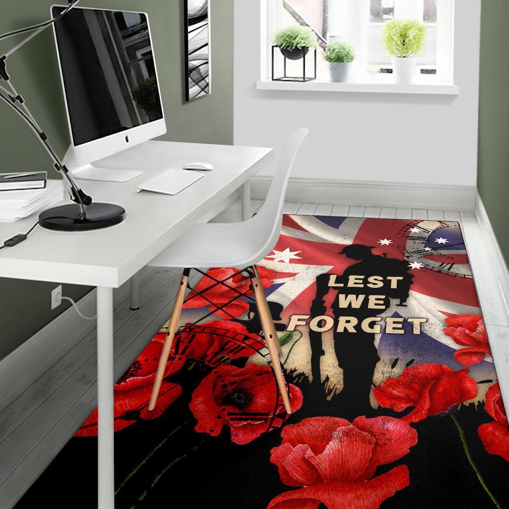 ANZAC Area Rug - A Day We Will Never Forget - Vibe Hoodie Shop