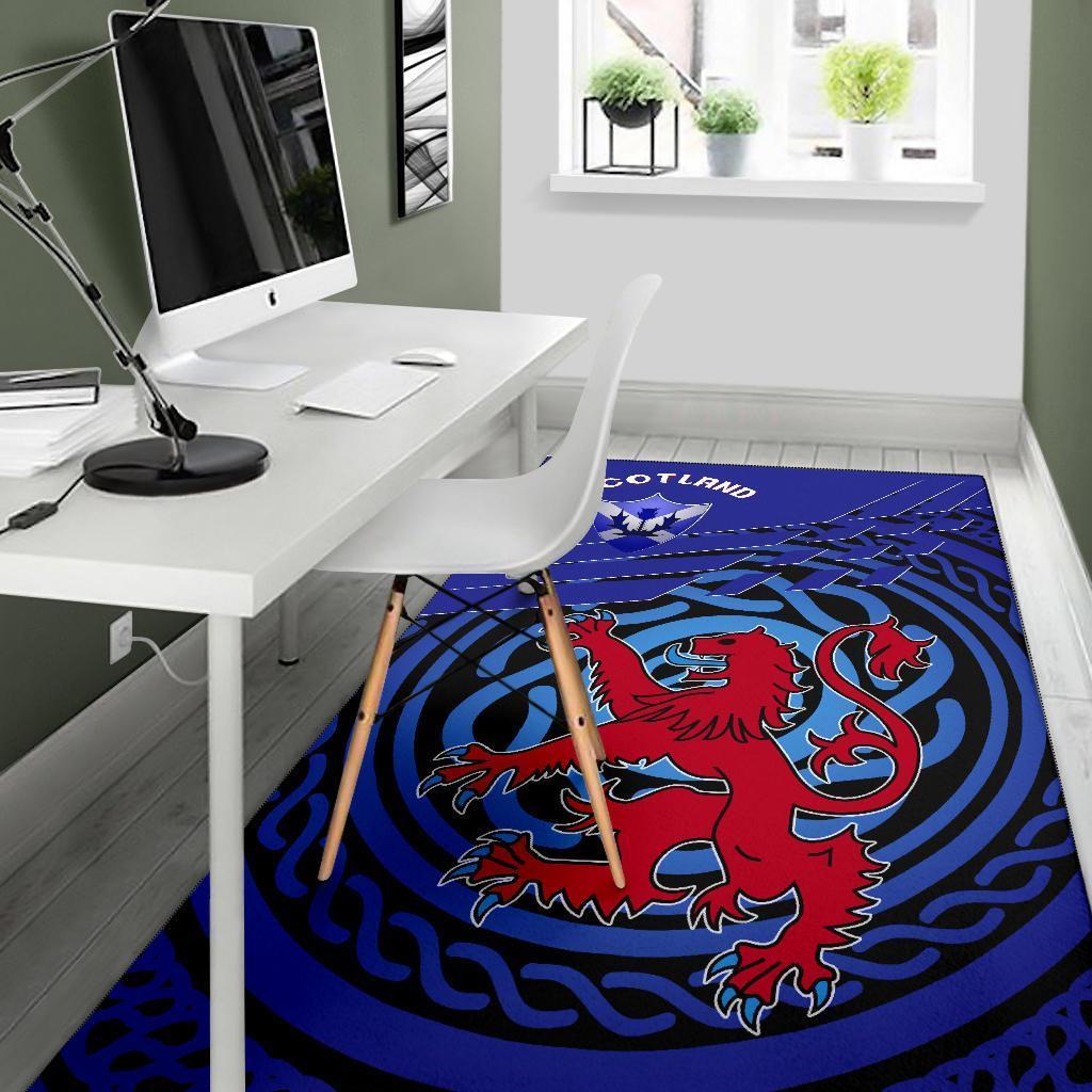 Scotland Area Rug - Scotland Symbol With Celtic Patterns - Vibe Hoodie Shop