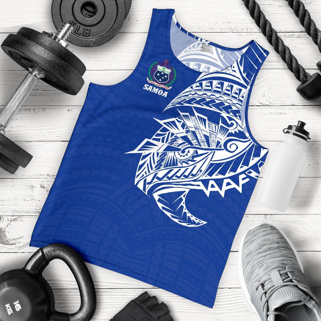 Samoa Tattoo Rugby Style Men's Tank Top - Vibe Hoodie Shop