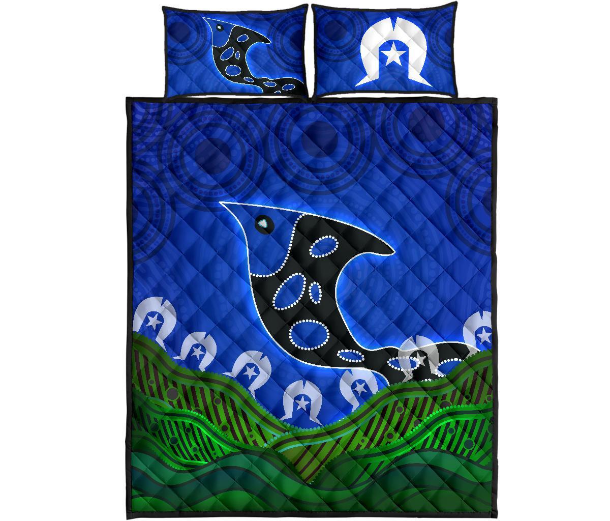 Quilt Bed Set - Torres Strait Dot Patterns - Vibe Hoodie Shop