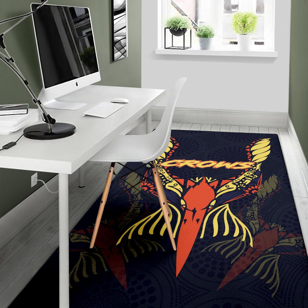 Adelaide Area Rug Simple Indigenous Crows - Vibe Hoodie Shop