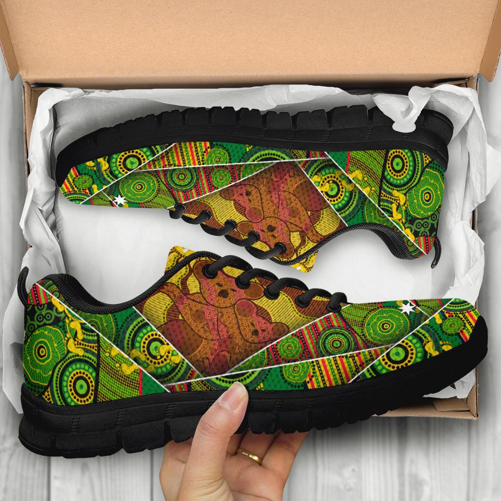 Aboriginal Sneakers - Australia Koala Shoes Indigenous Patterns - Vibe Hoodie Shop