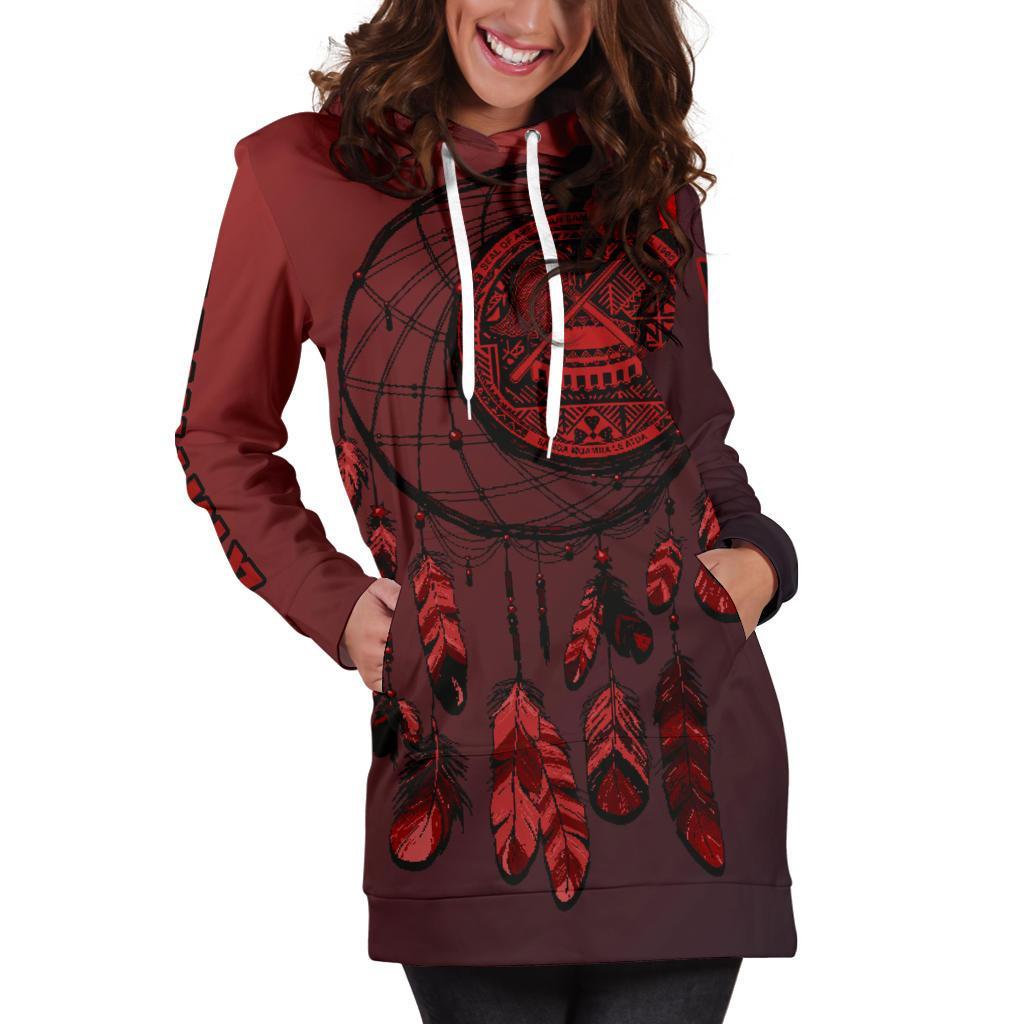 American Samoa Dreamcatcher Hoodie Dress - Vibe Hoodie Shop