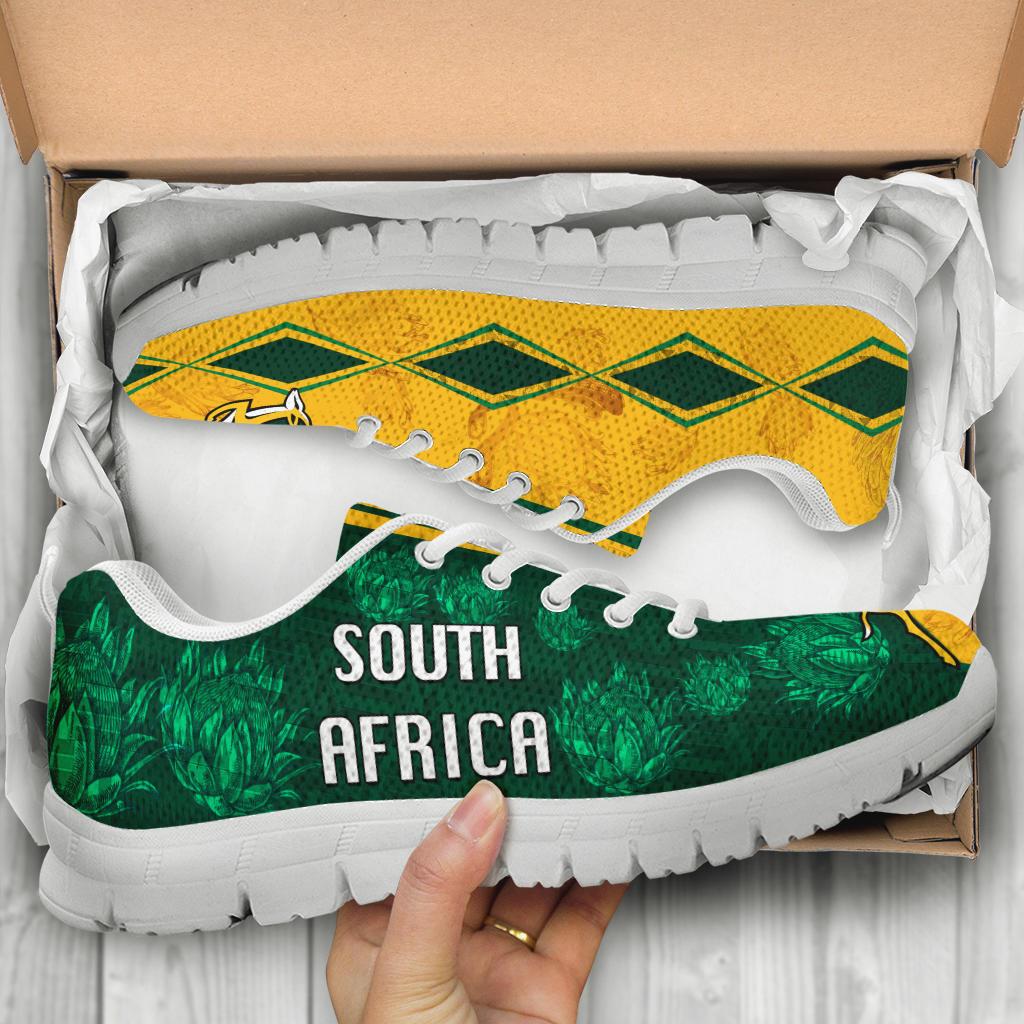 South Africa Sneakers Springboks Rugby Be Fancy - Vibe Hoodie Shop