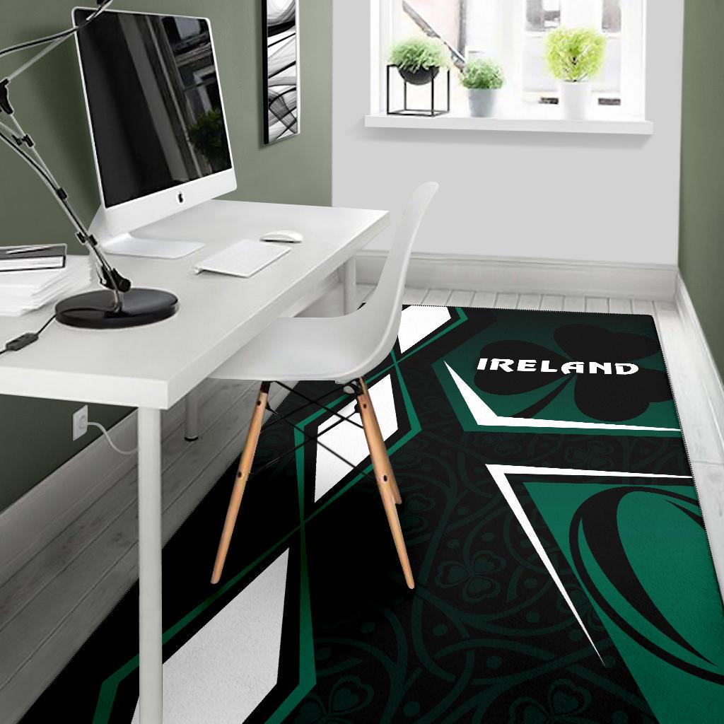 Irish Rugby Area Rug Celtic Shamrock Vibes - Vibe Hoodie Shop