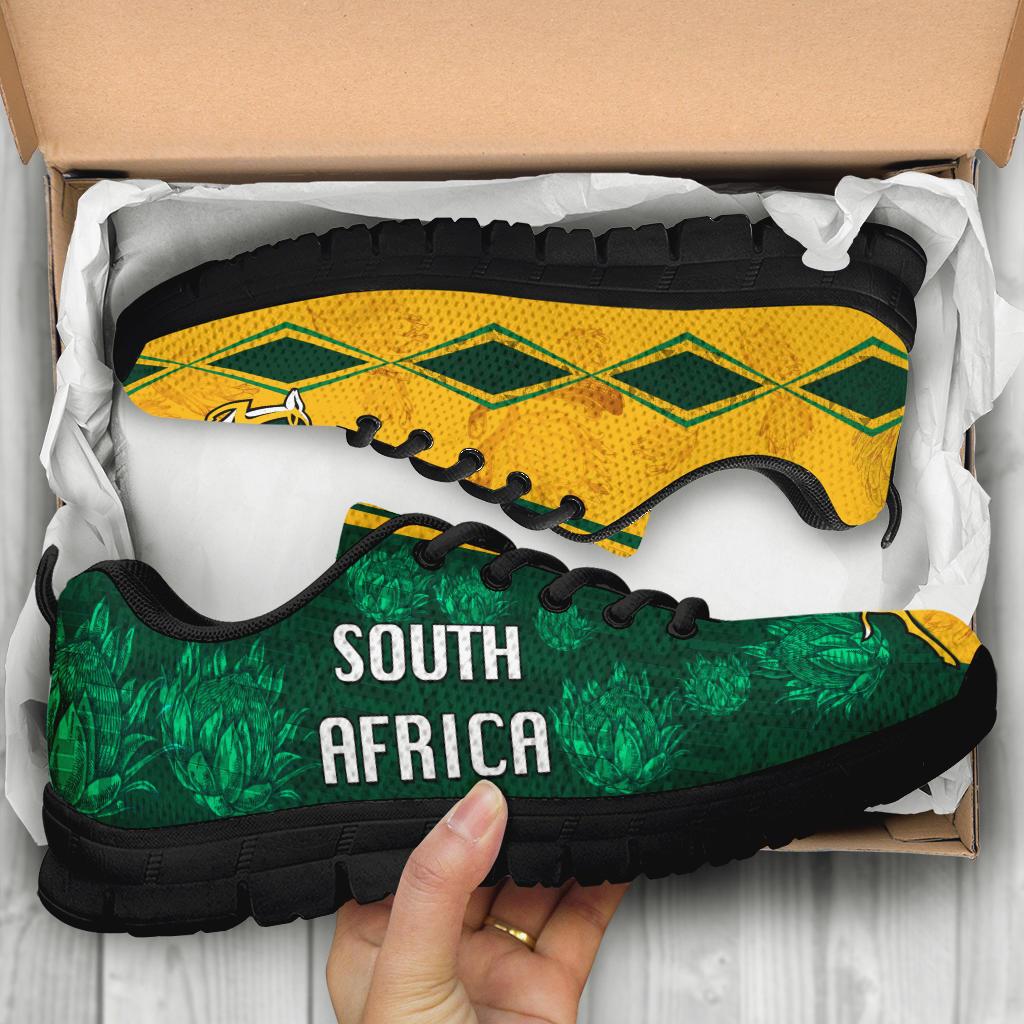 South Africa Sneakers Springboks Rugby Be Fancy - Vibe Hoodie Shop