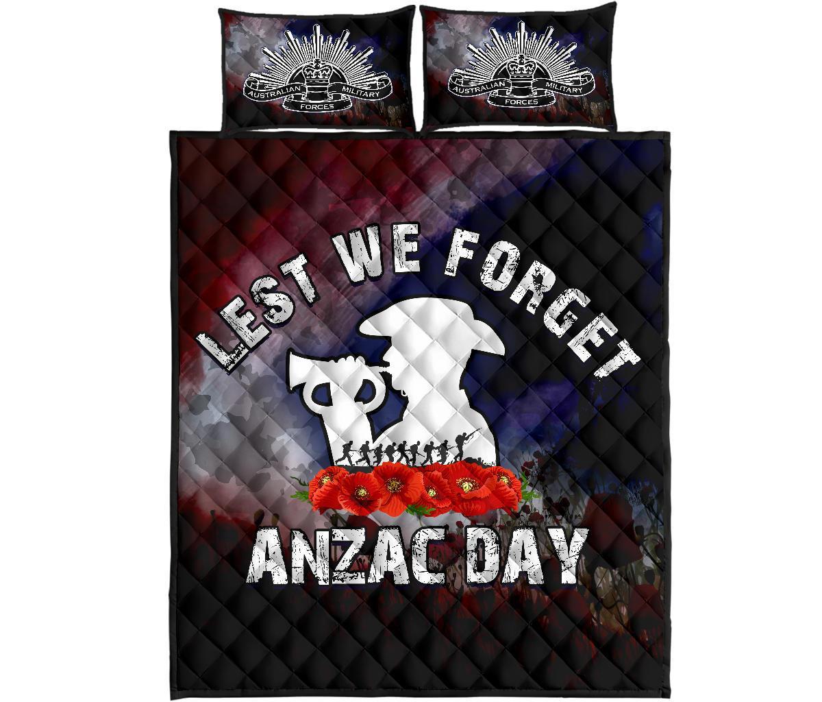 ANZAC Day Quilt Bed Set - The Australian Army - Vibe Hoodie Shop