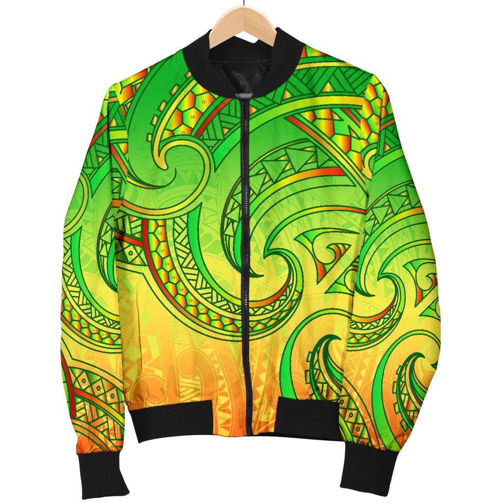 New Zealand Maori Mangopare Men Bomber Jacket Polynesian - Rasta - Vibe Hoodie Shop