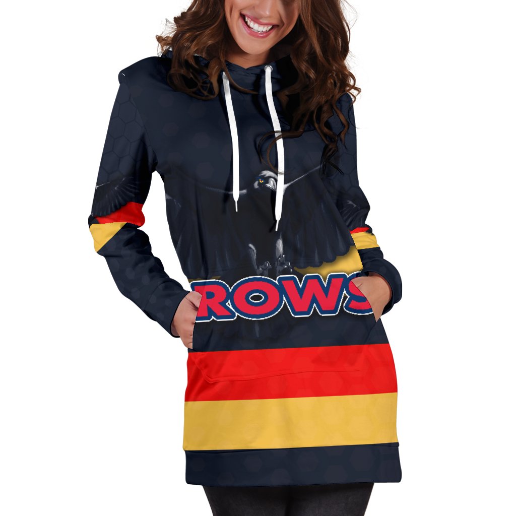 Adelaide Women Hoodie Dress Original Crows - Vibe Hoodie Shop