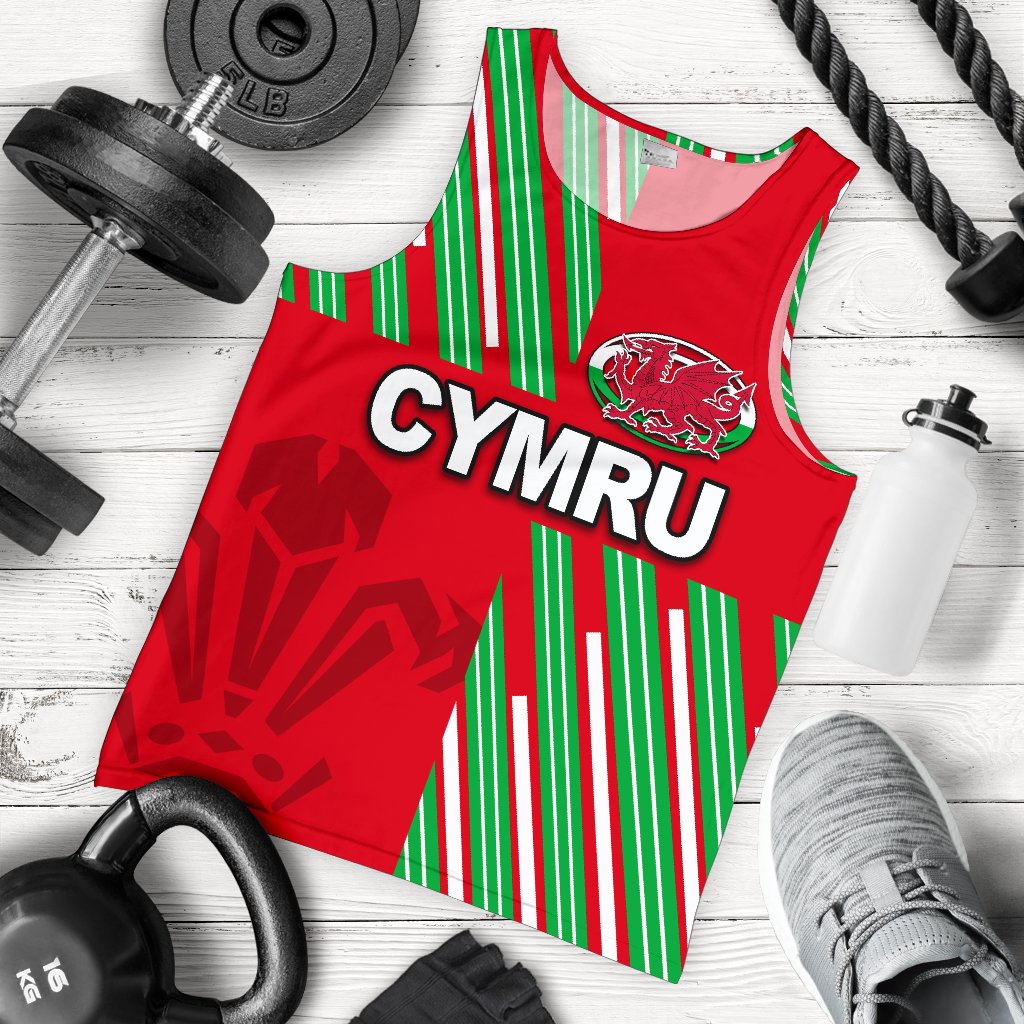 Cymru Men's Tank Top Rugby Style - Vibe Hoodie Shop