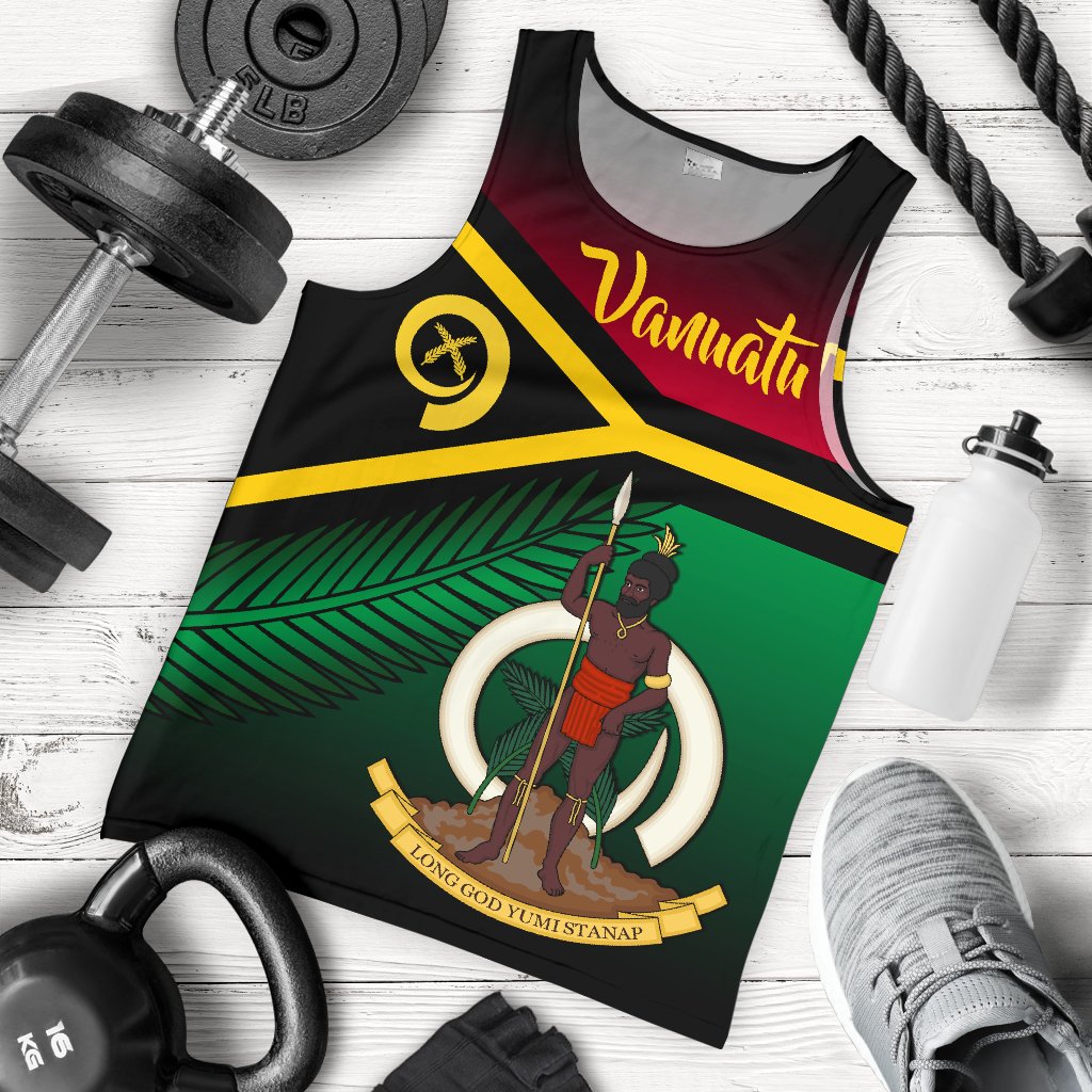 Vanuatu Rugby Men Tank Top Proud Vibes - Vibe Hoodie Shop