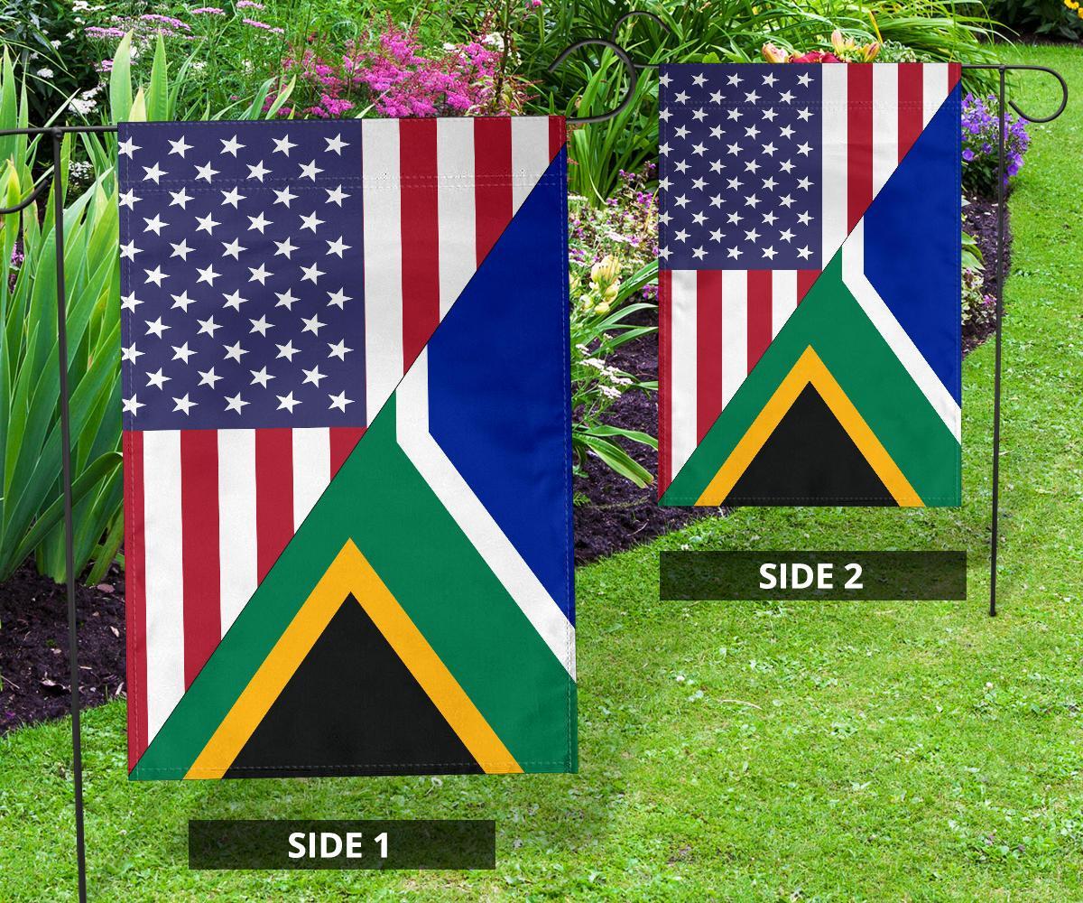 US Flag with South Africa Flag - Vibe Hoodie Shop