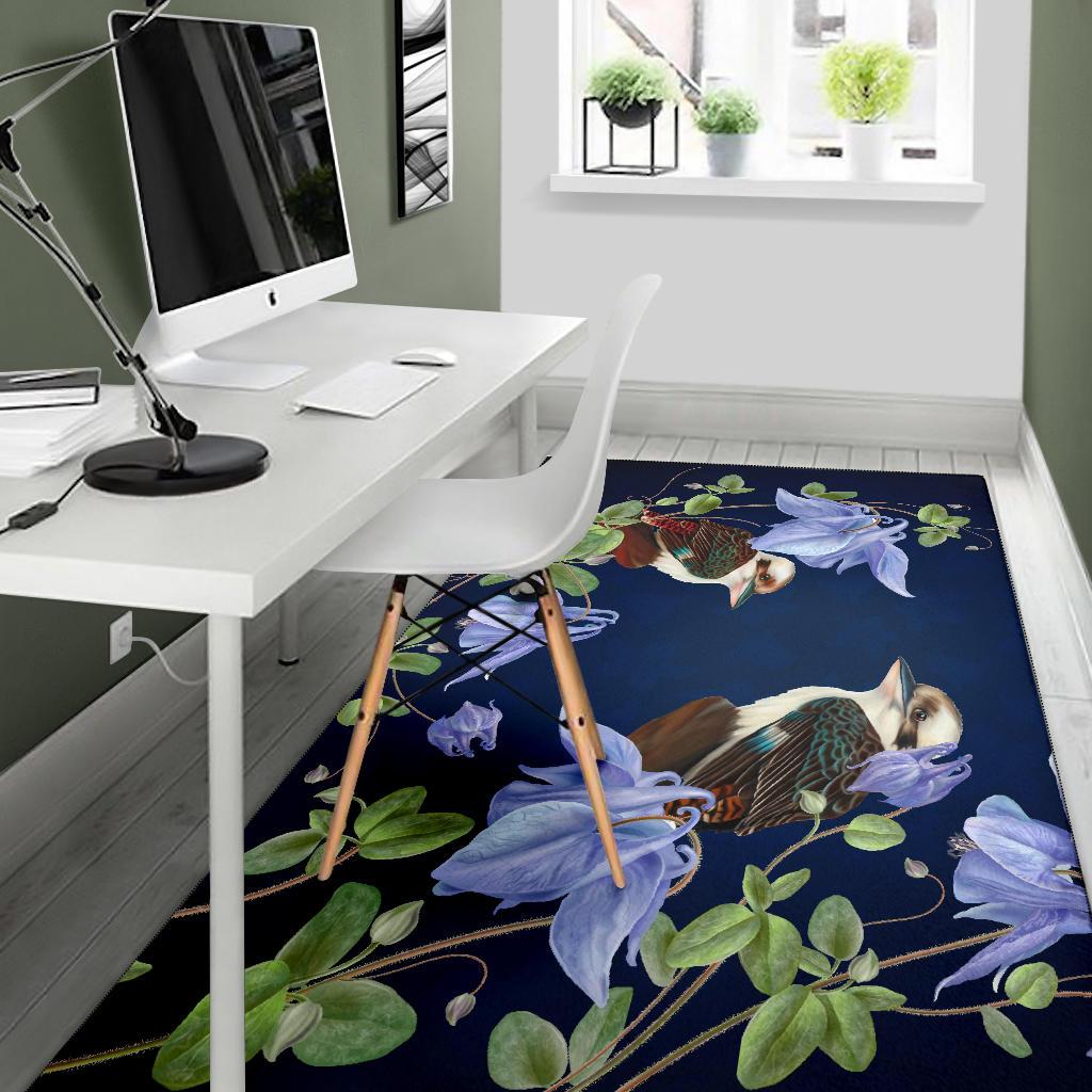 Australia Area Rug - Kookaburra Rug Royal Bluebell - Vibe Hoodie Shop