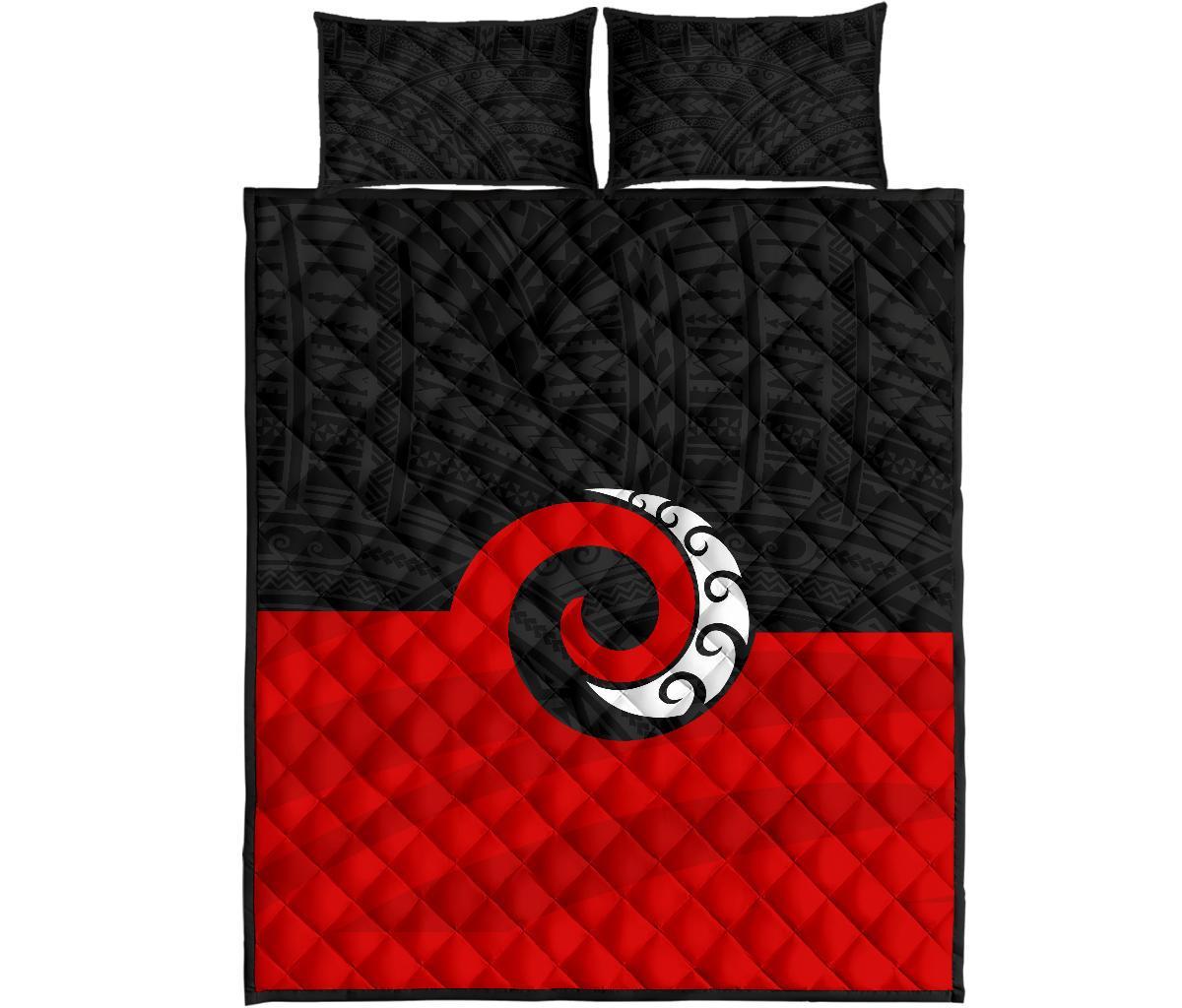 Koru Maori New Zealand Quilt Bed Set - Vibe Hoodie Shop