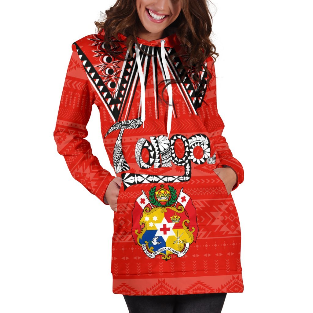 Coat Of Arms Tonga Hoodie Dress - Vibe Hoodie Shop