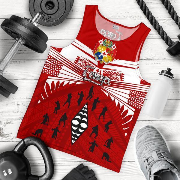 Tonga Men's Tank Top - Tongan Sipi Tau Rugby - Vibe Hoodie Shop