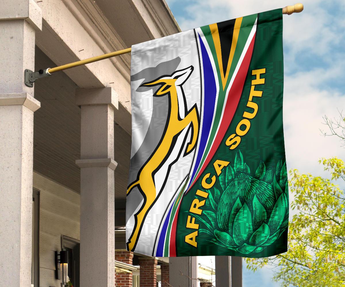 South Africa Flag Springboks Rugby Be Unique - White - Vibe Hoodie Shop