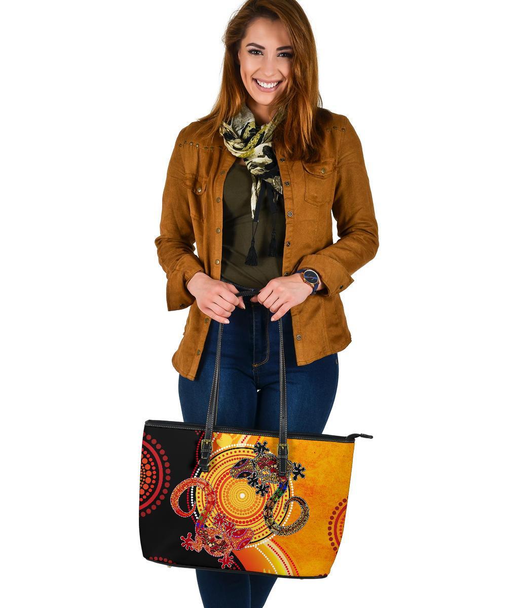 aboriginal-leather-tote-bag-couple-aboriginal-lizards