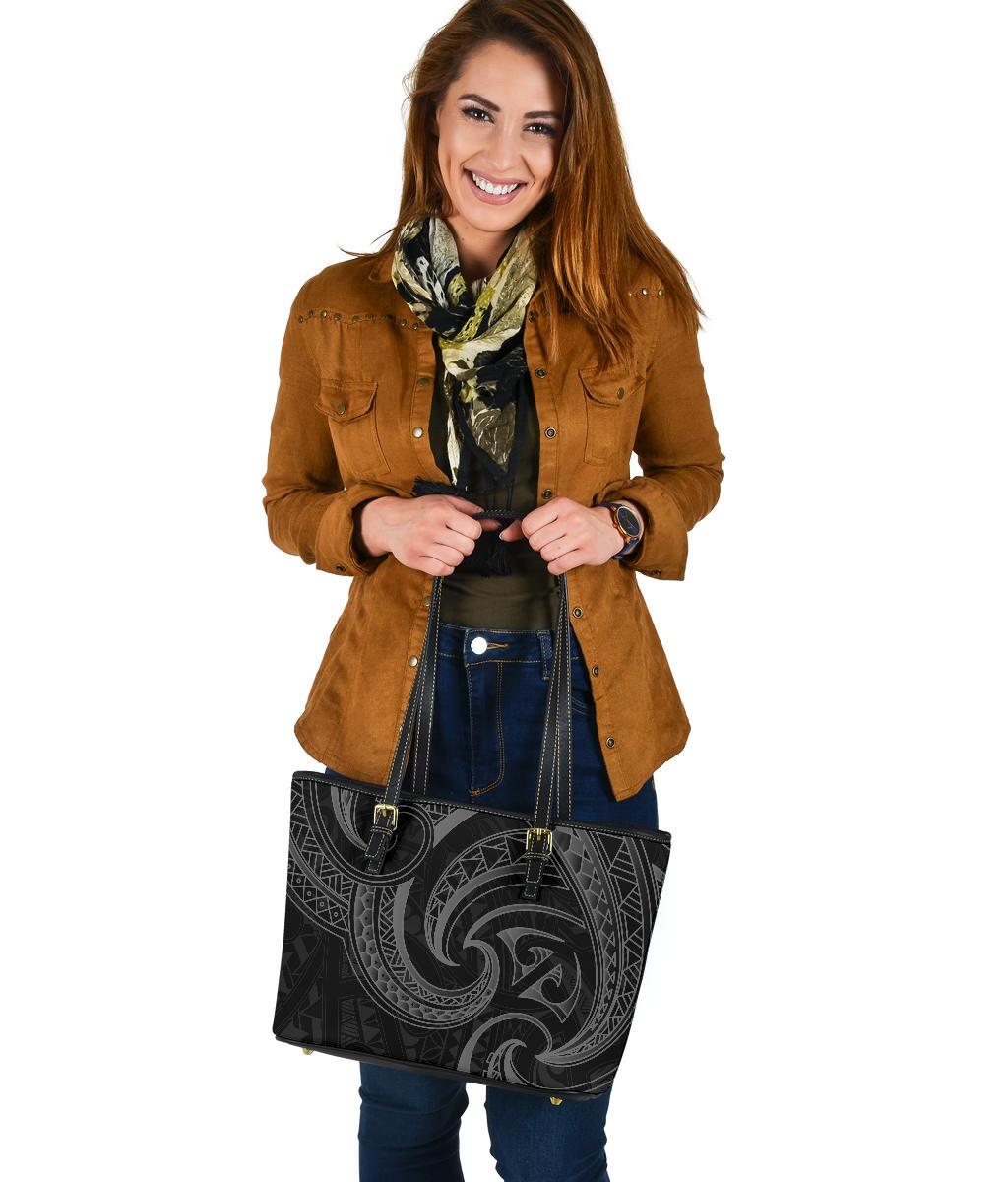 new-zealand-maori-mangopare-small-leather-tote-polynesian-black