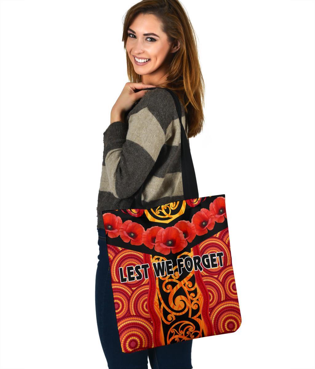 anzac-lest-we-forget-poppy-tote-bag-new-zealand-maori-silver-fern-australia-aboriginal