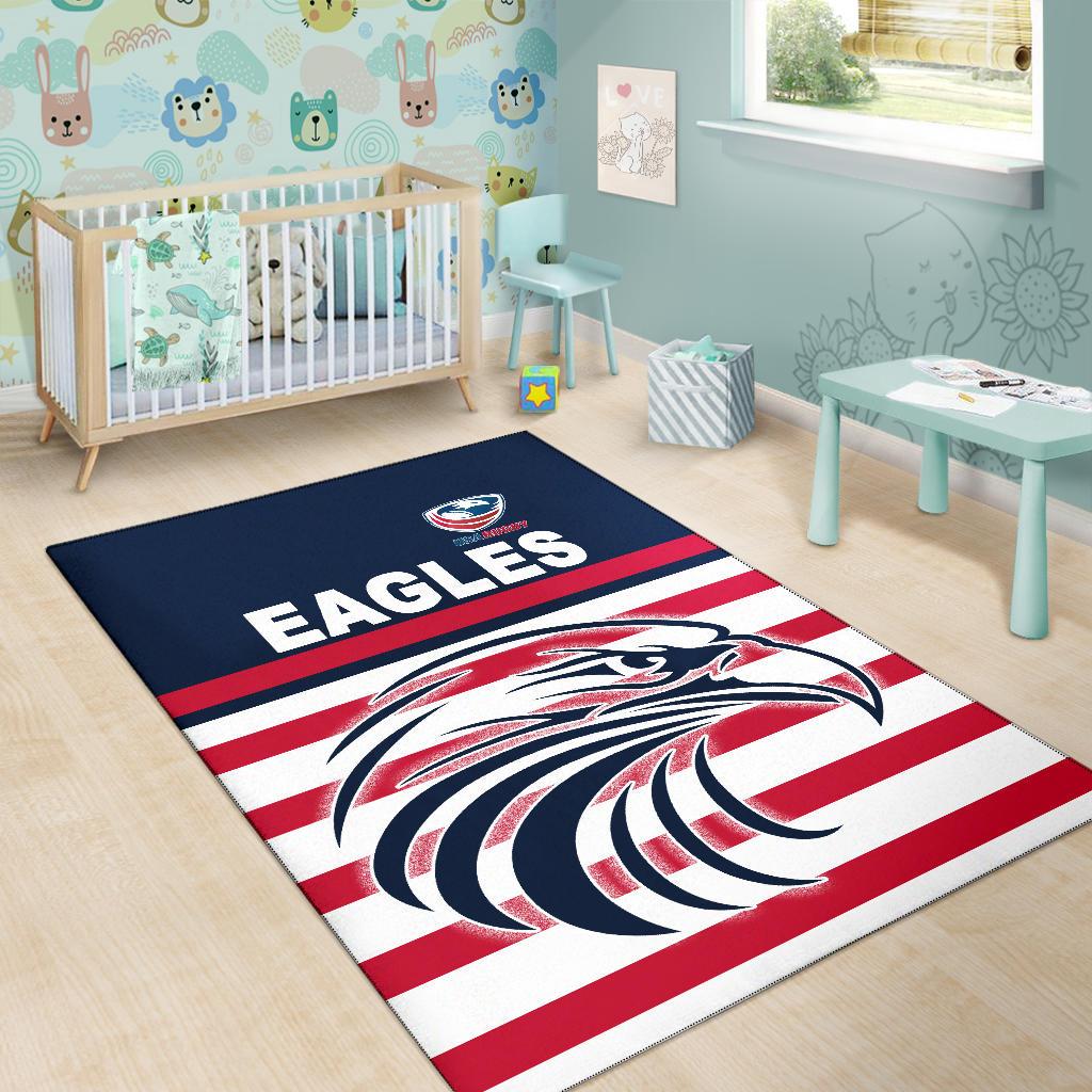 USA Rugby Area Rug Eagles Simple Style - Navy - Vibe Hoodie Shop