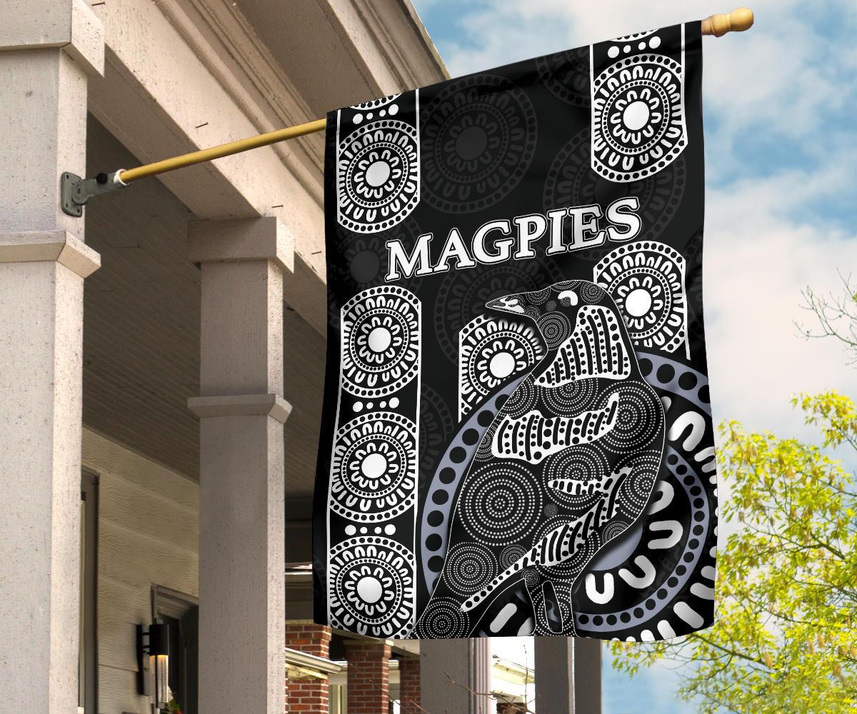 Magpies Flag Aboriginal - Vibe Hoodie Shop