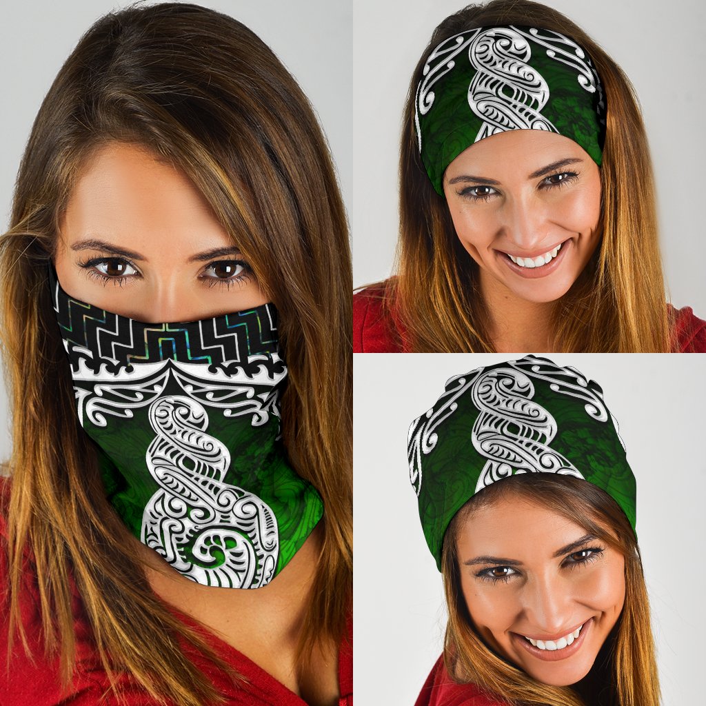 New Zealand Maori Bandana, Poutama Pikorua Double Twist - Vibe Hoodie Shop