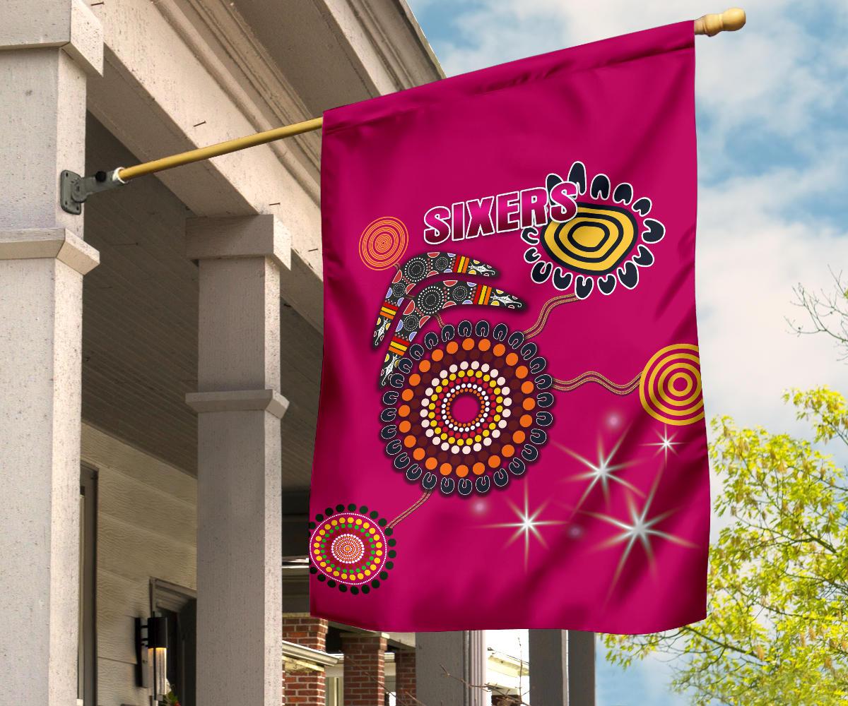 Sydney Flag Sixers Indigenous - Magenta - Vibe Hoodie Shop