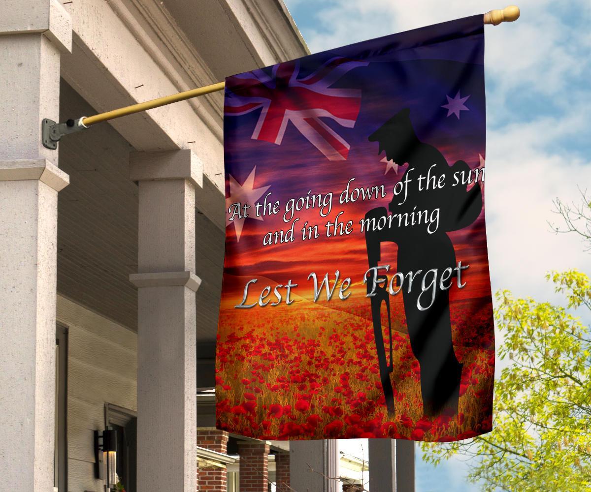 ANZAC Day 2021 Flag - Lest We Forget Ver02 - Vibe Hoodie Shop