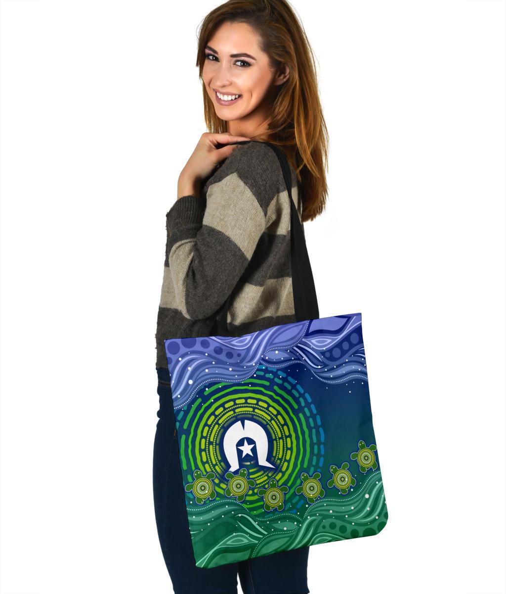 torres-strait-islanders-tote-bags-aboriginal-turtle