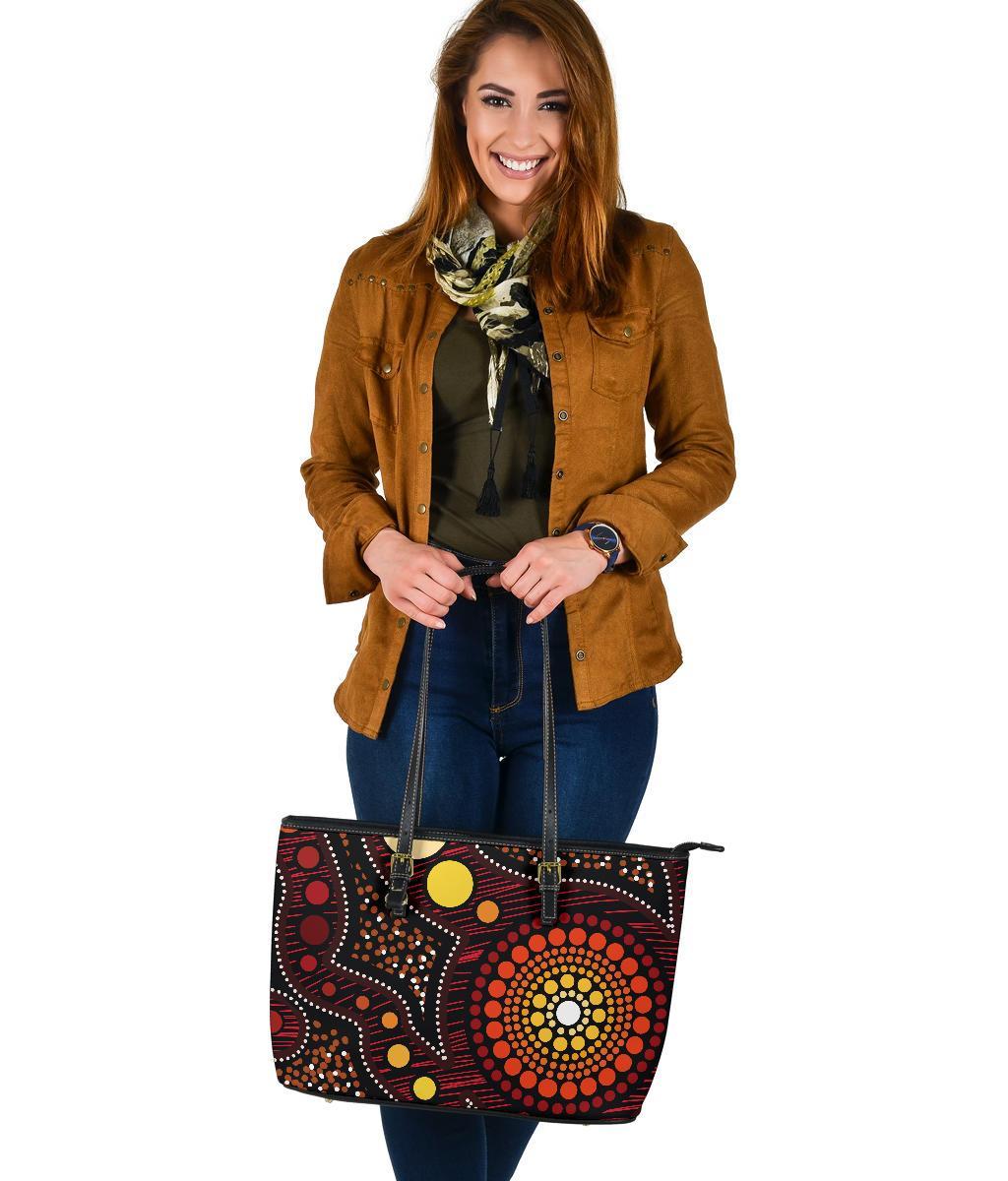 aboriginal-large-leather-tote-bag-aboriginal-art-ver01