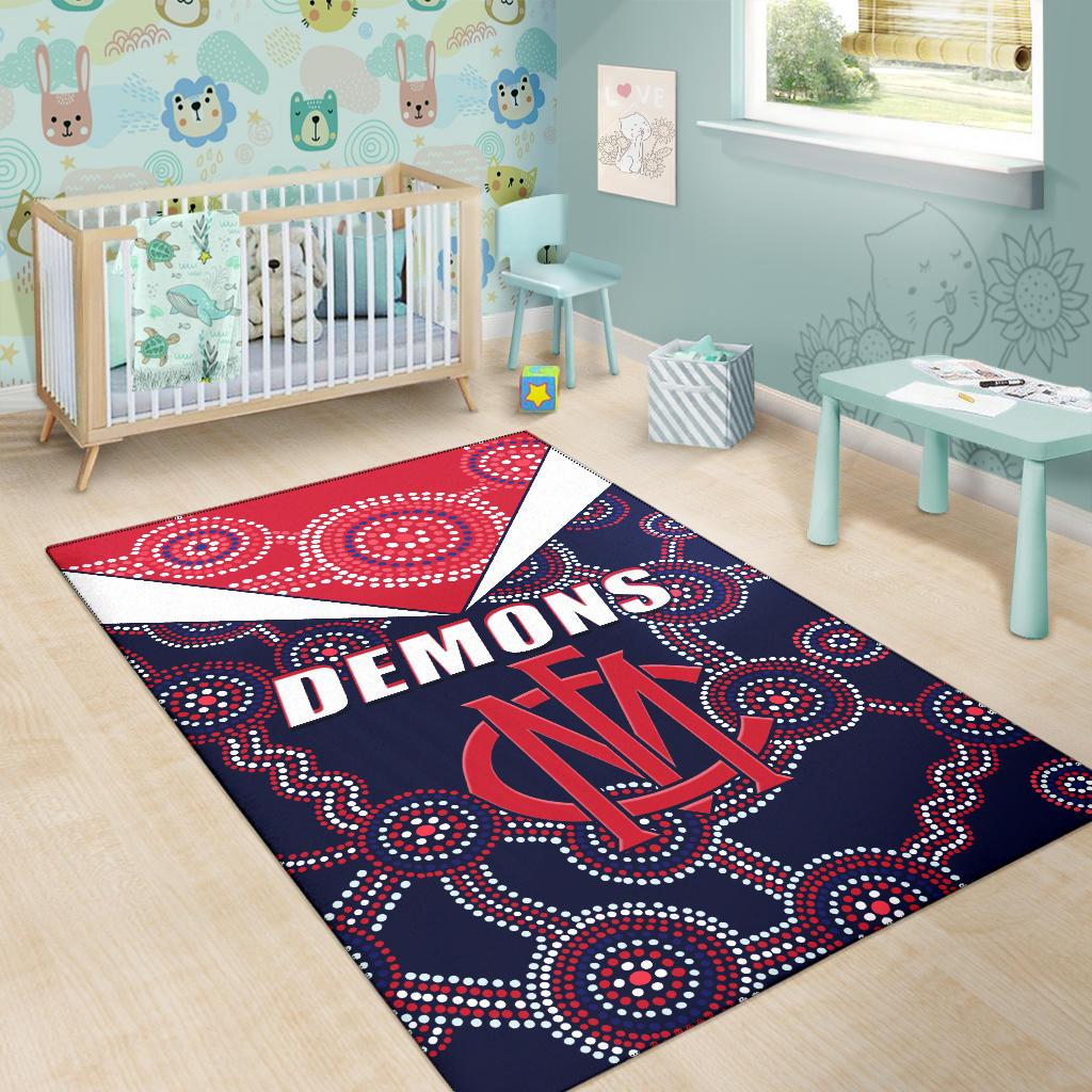 Demons Indigenous Area Rug Melbourne Fancy - Vibe Hoodie Shop