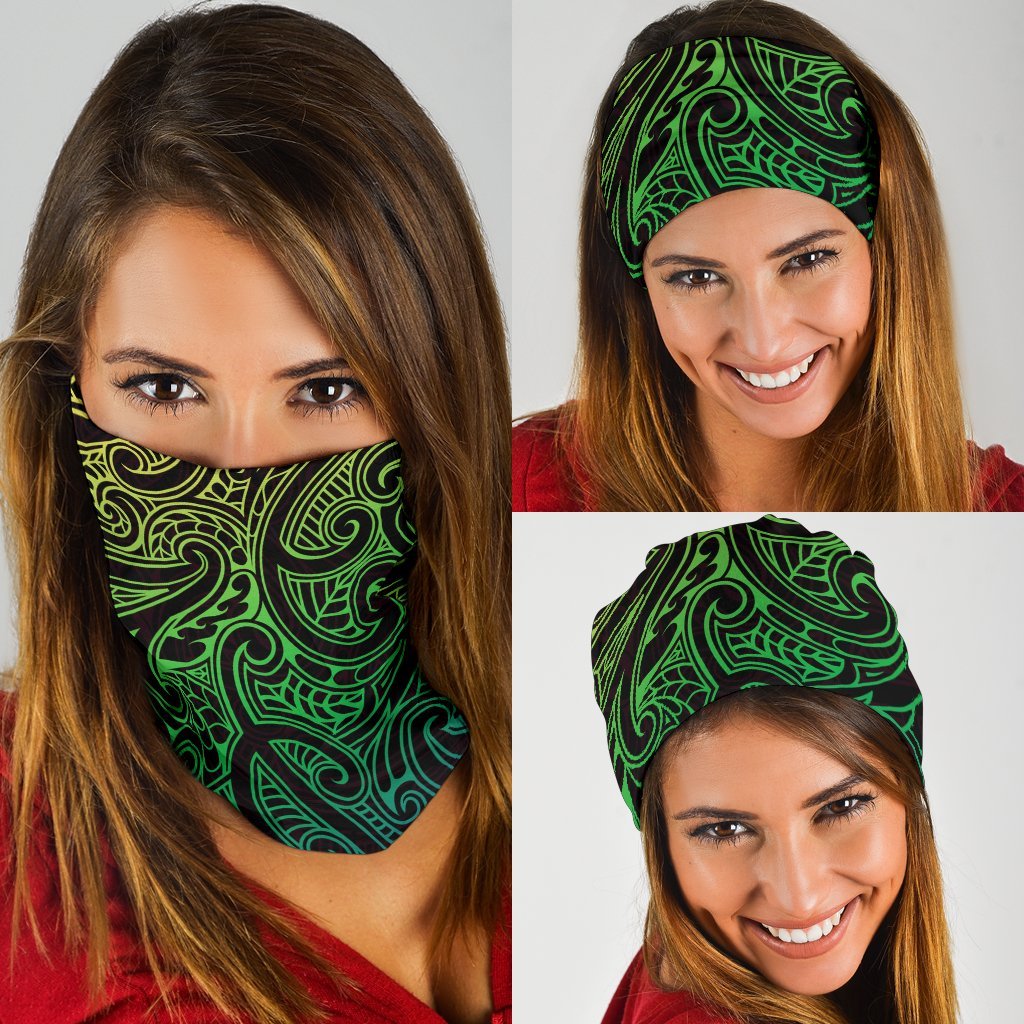 New Zealand Maori Bandana - Light Green - Vibe Hoodie Shop