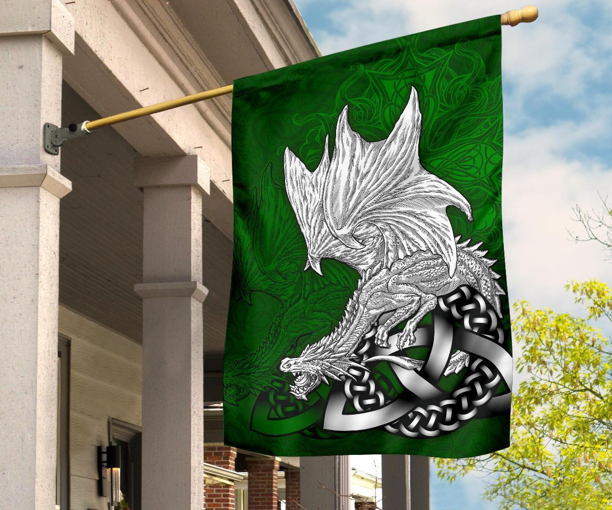 Celtic Flag - Celtic Dragon (Green) - Vibe Hoodie Shop