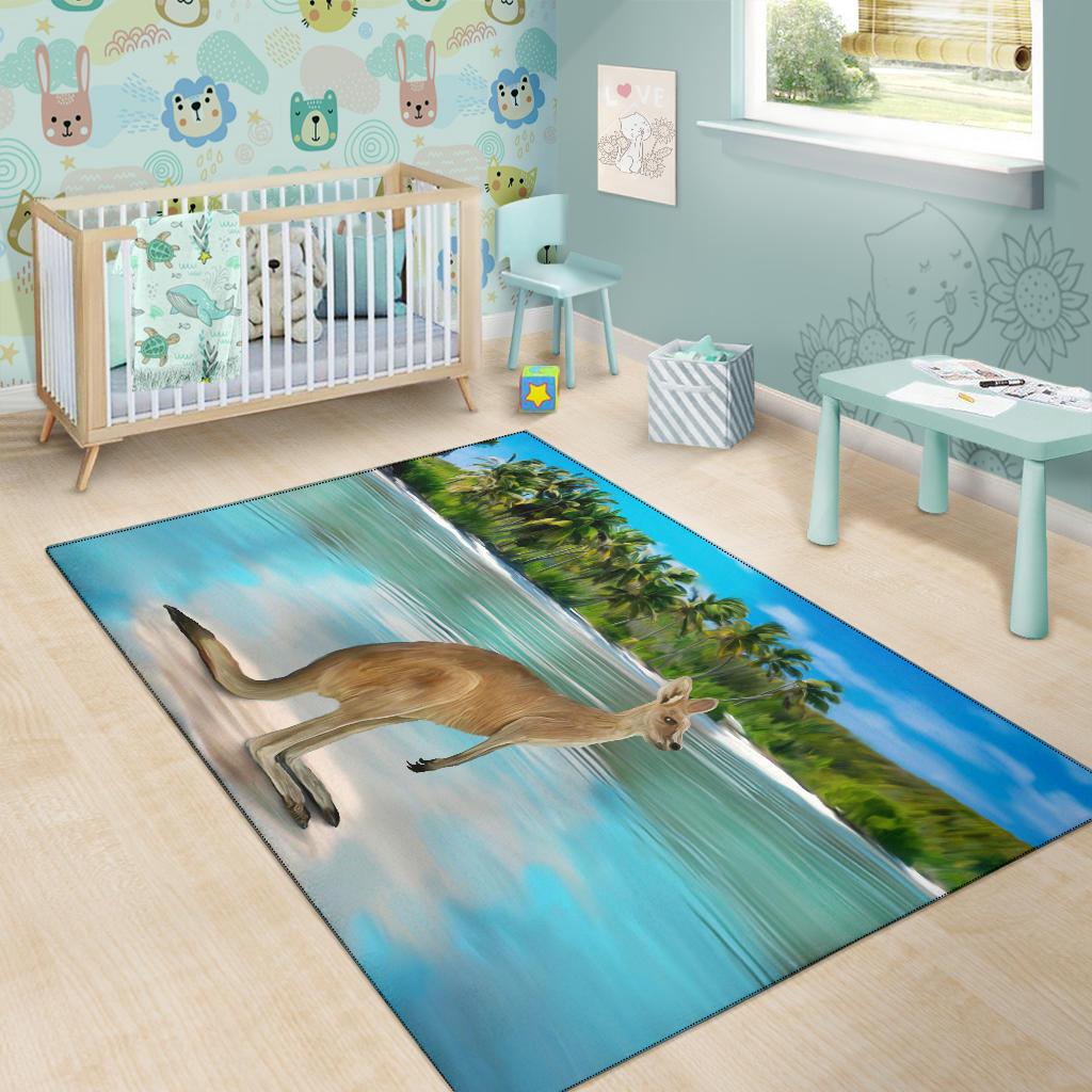 Area Rug - Kangaroo Rug Landscape Art Ver03 - Vibe Hoodie Shop