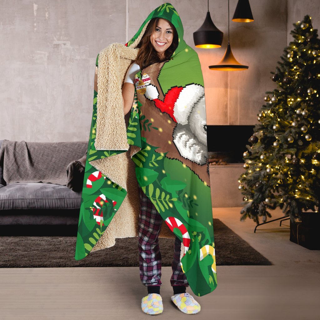 christmas-hooded-blanket-australia-flag-with-koala-ugly-christmas