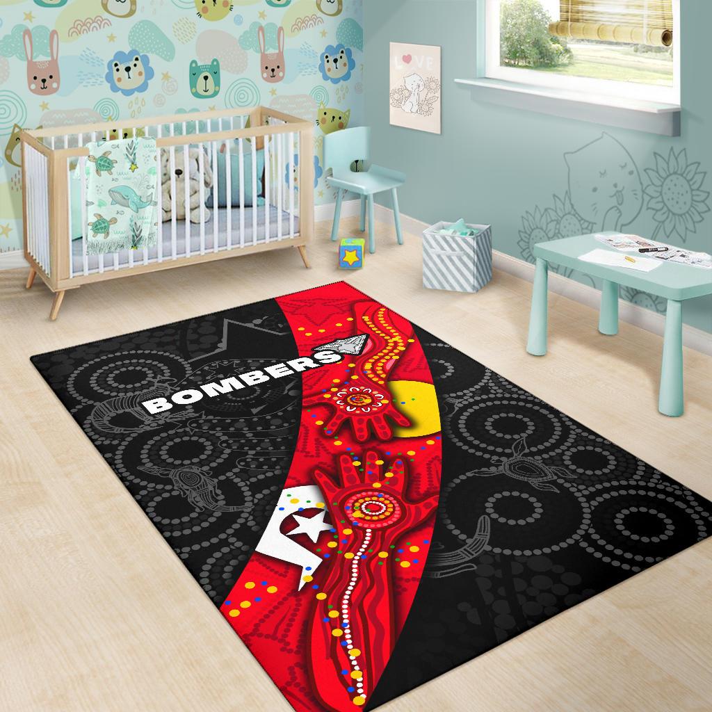 Bombers NAIDOC Week Area Rug Essendon Ingenious - Vibe Hoodie Shop