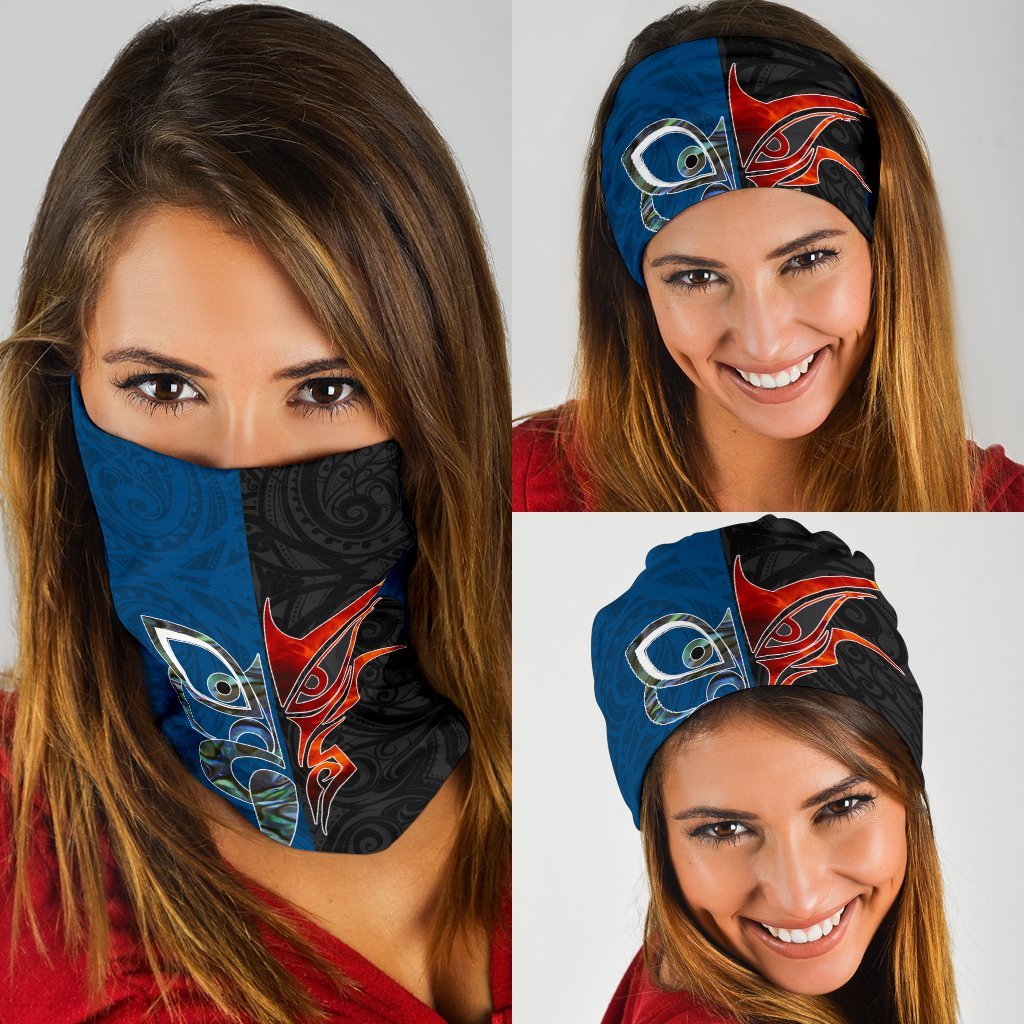 New Zealand Tumatauenga And Tangaroa Bandana - Vibe Hoodie Shop