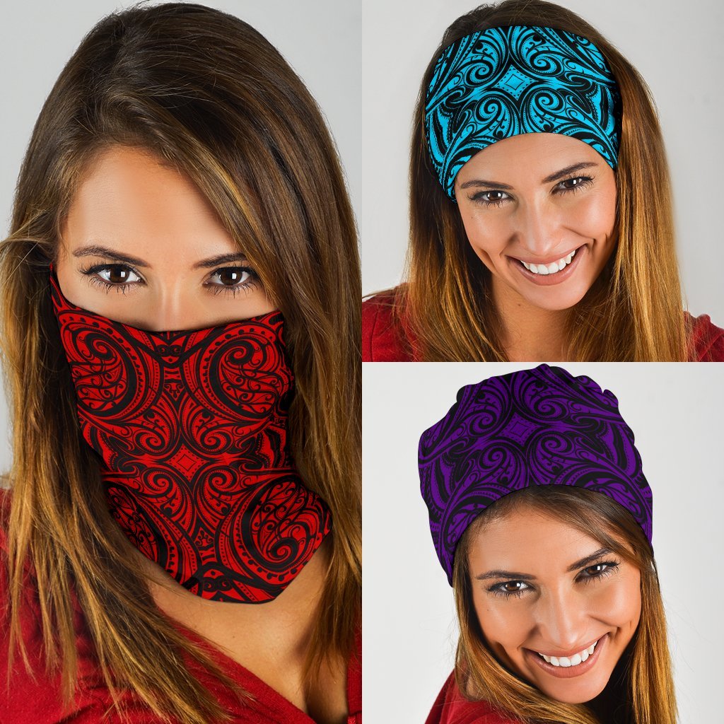 New Zealand Bandana Maori Pattern Colorful - Vibe Hoodie Shop