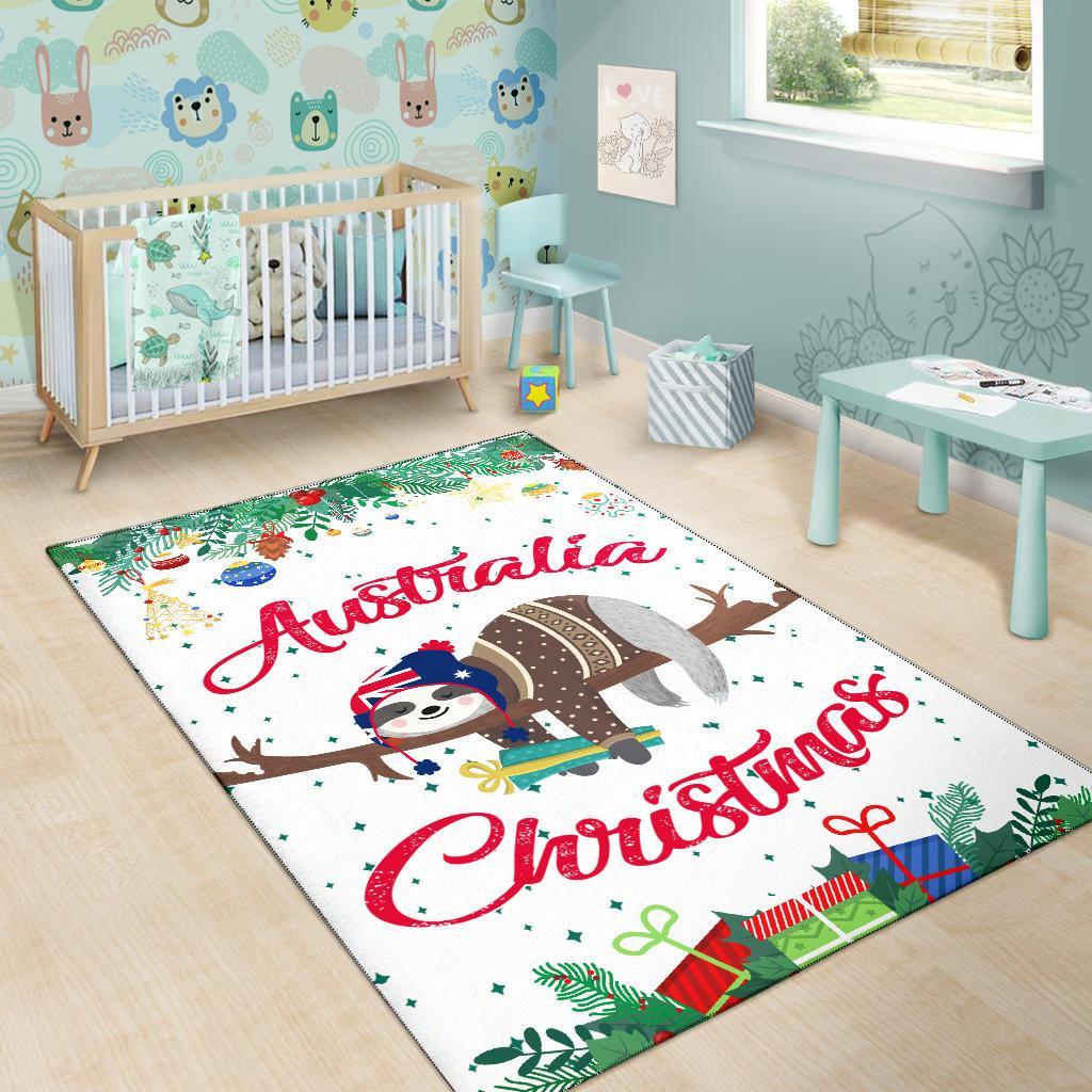 Australia Christmas Area Rug White - Merry Christmas - Vibe Hoodie Shop