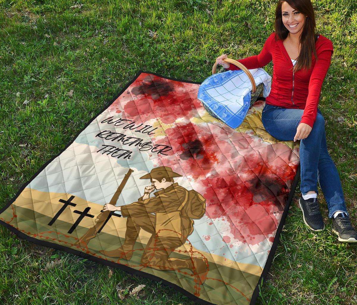ANZAC Day Premium Quilt - We Will Remember Them - Vibe Hoodie Shop