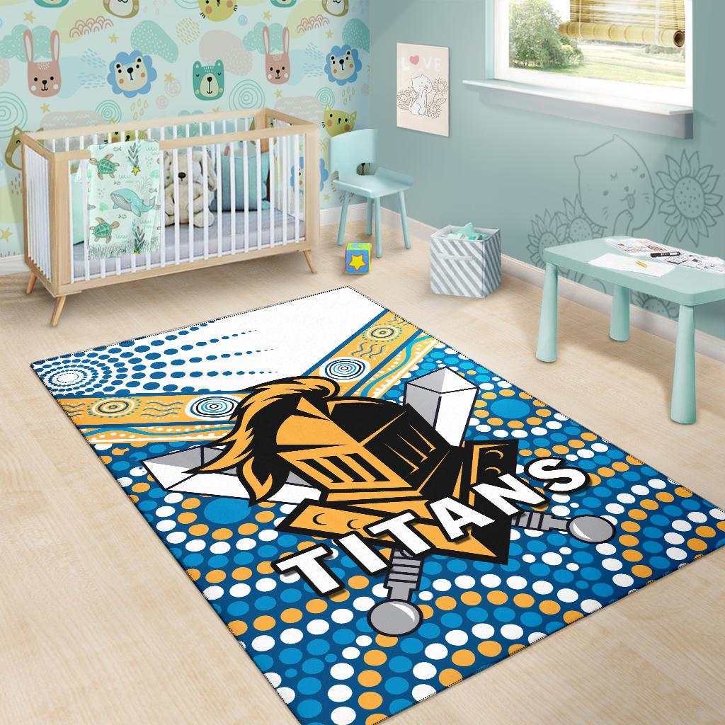 Titans Knight Area Rug Gold Coast - Vibe Hoodie Shop