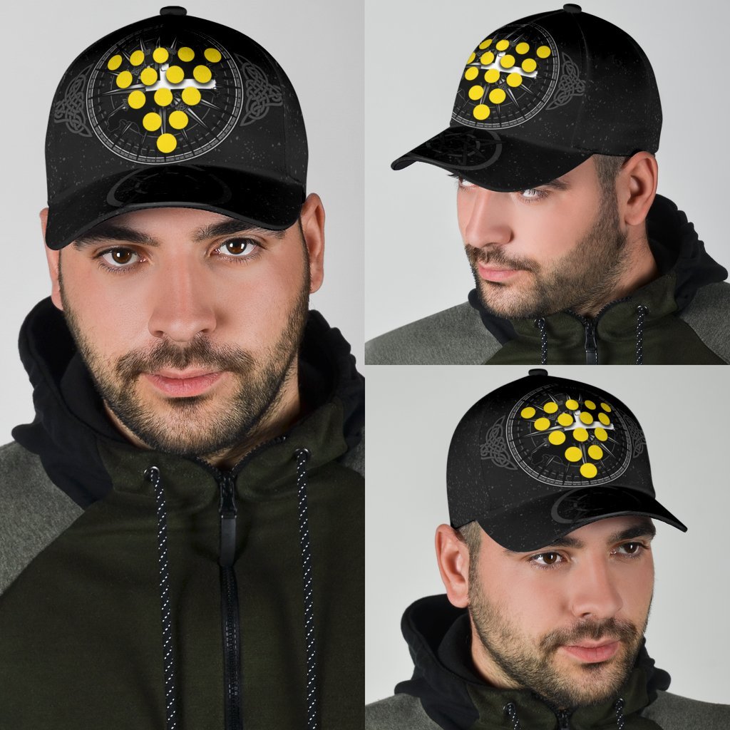 Cornwall Celtic Classic Cap - Celtic Compass With Cornish Symbols - Vibe Hoodie Shop