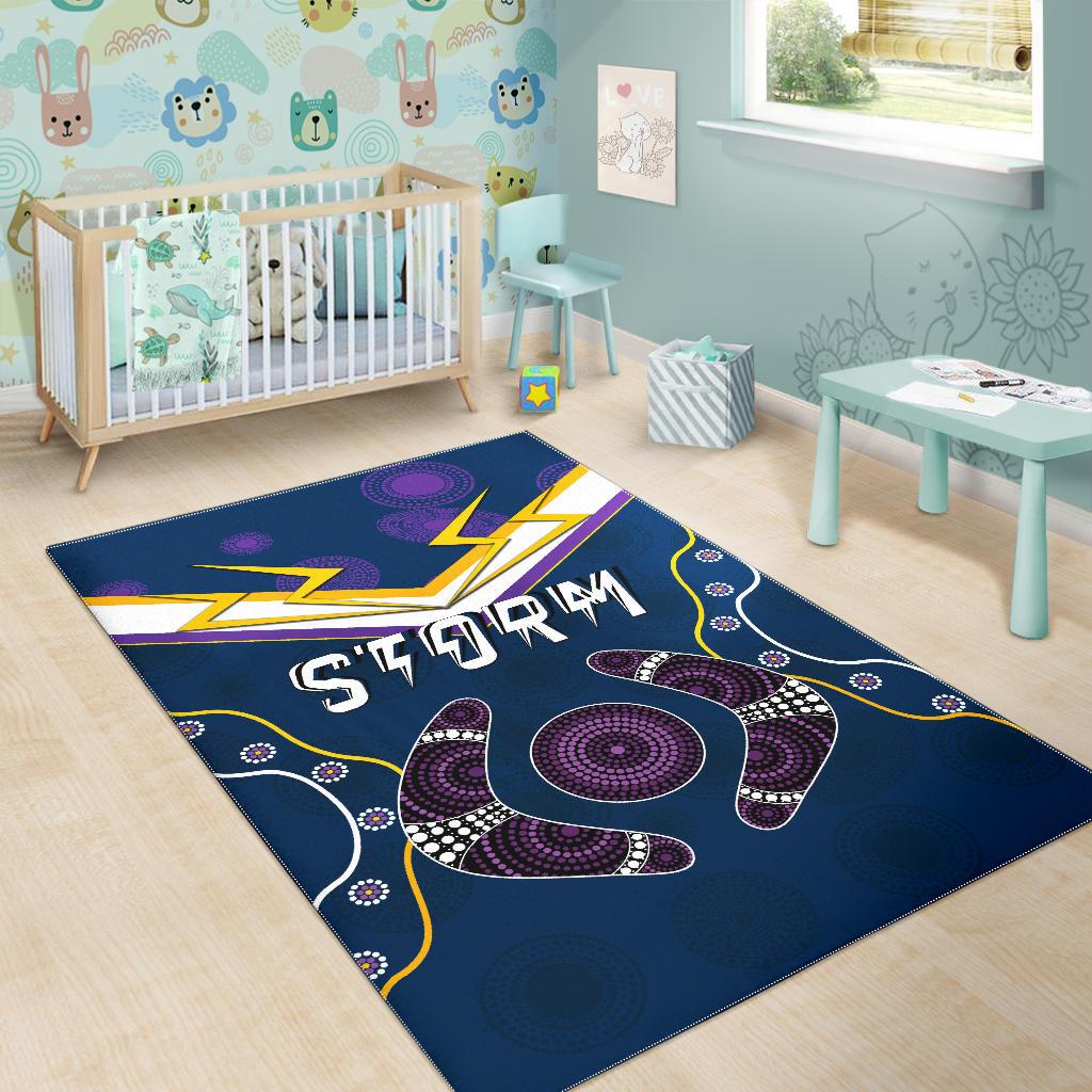 Storm Area Rug Melbourne Indigenous Champion - Vibe Hoodie Shop