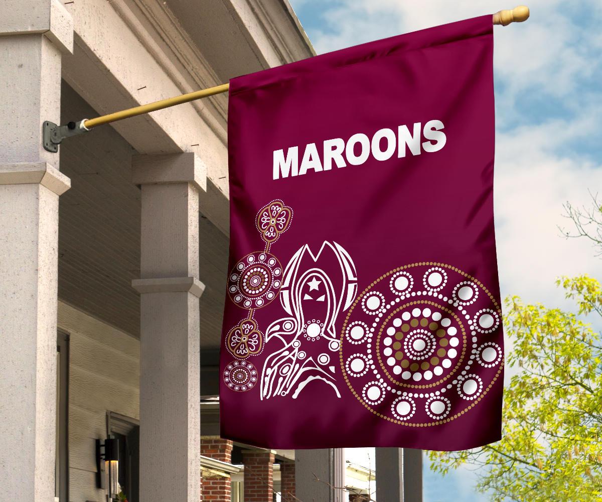 Queensland Flag Maroons Simple Indigenous - Vibe Hoodie Shop