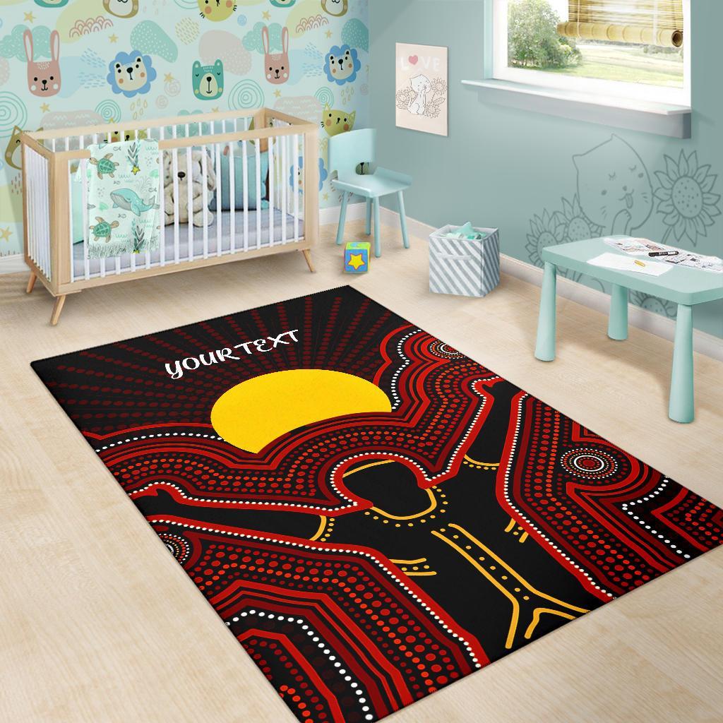 Aboriginal Personalised Area Rug - The Sun Always Shines - Vibe Hoodie Shop