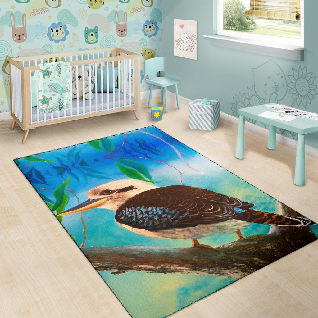 Kookaburra Area Rug - Australia Kookaburra - Vibe Hoodie Shop